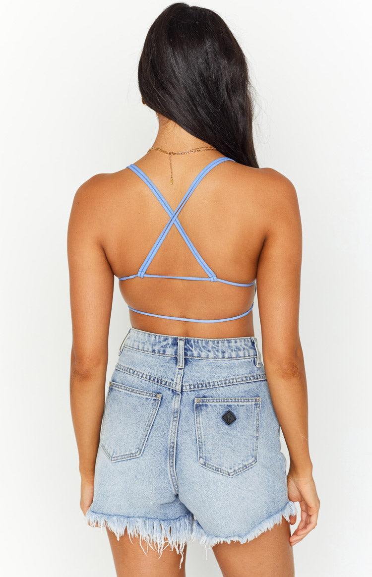 Believe Blue Crop Top Product Image