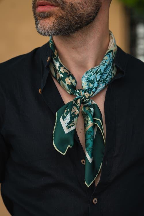 Elizabetta Napoli - Hand Rolled Silk Neckerchief for Men in Maroon at Nordstrom Product Image