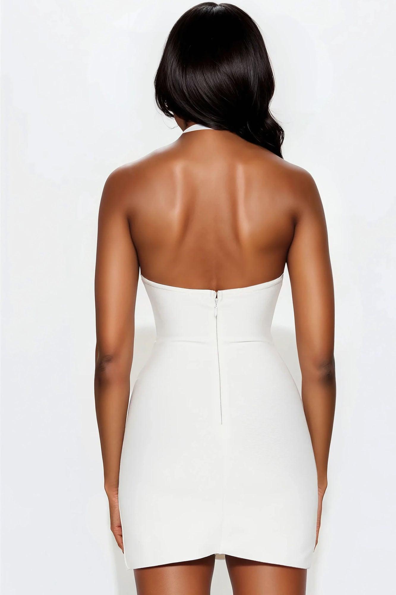 Dahlia Bandage Mini Dress - White Product Image