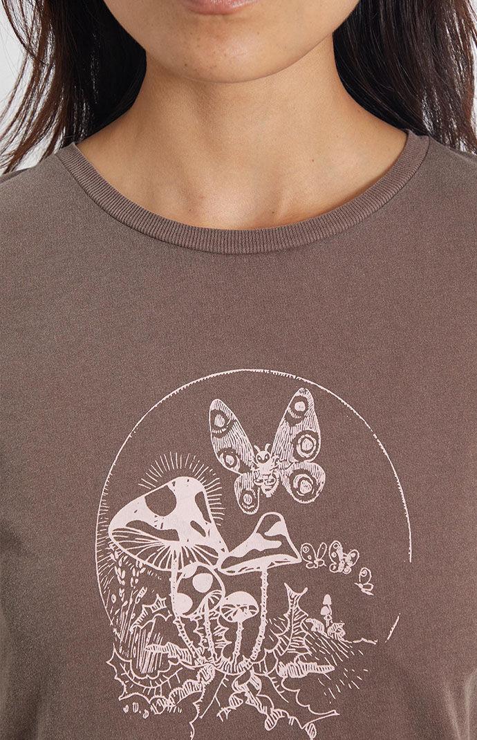 Golden Hour Women's Butterfly Mushroom T-Shirt Product Image
