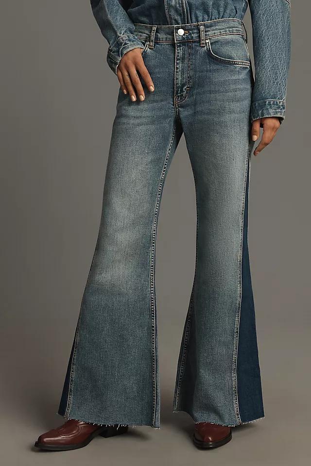 Pilcro High-Rise Pieced Flare Jeans Product Image