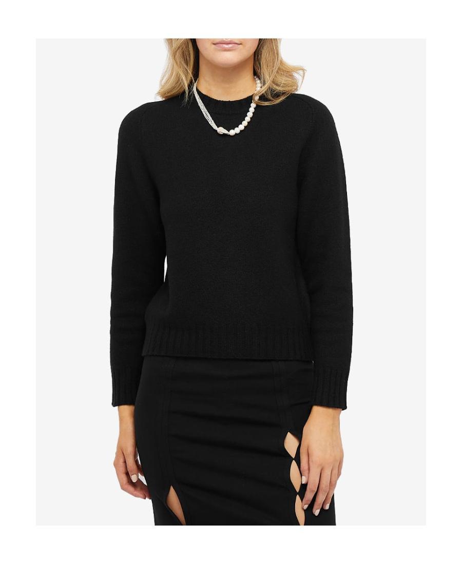 JIL SANDER Mock-neck Wool Jumper In Black Product Image
