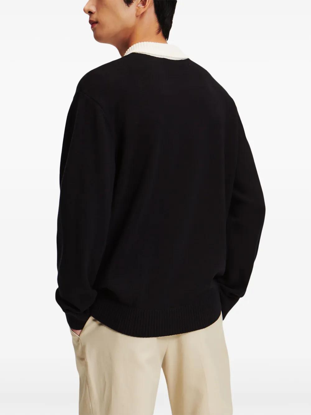 knitted polo shirt Product Image