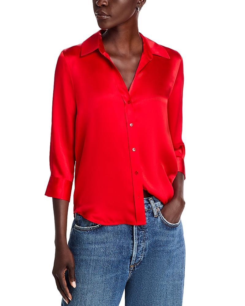 LAgence Dani Silk Charmeuse Blouse Product Image