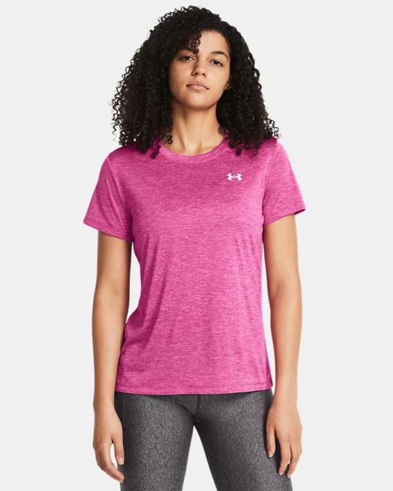 Women's Under Armour Tech™ Short Sleeve Tee, Size: XS, Super Pink Product Image