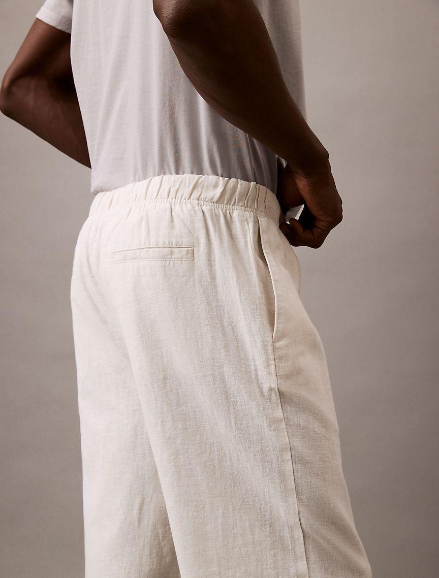 Linen Cotton Pull-On Pants Product Image