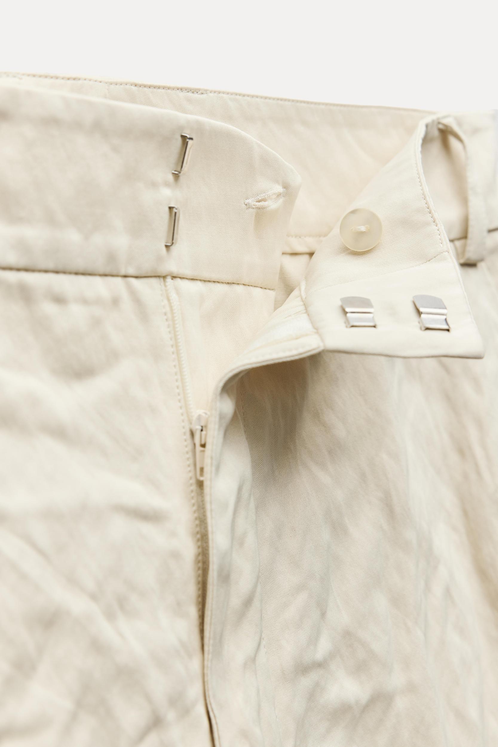 WRINKLED STRAIGHT PANTS ZW COLLECTION Product Image