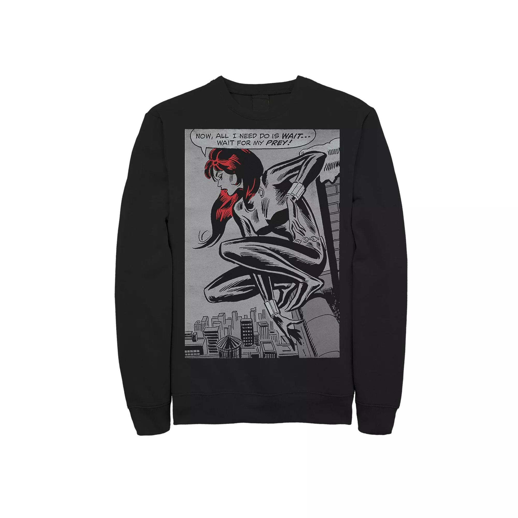 Mens Marvel Widow Classic Retro Panel Art Sweatshirt Product Image
