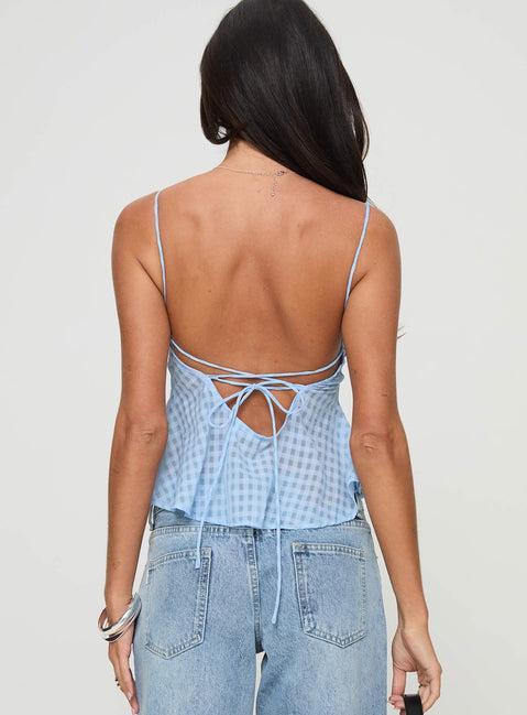 Elizaveta Top Blue Product Image