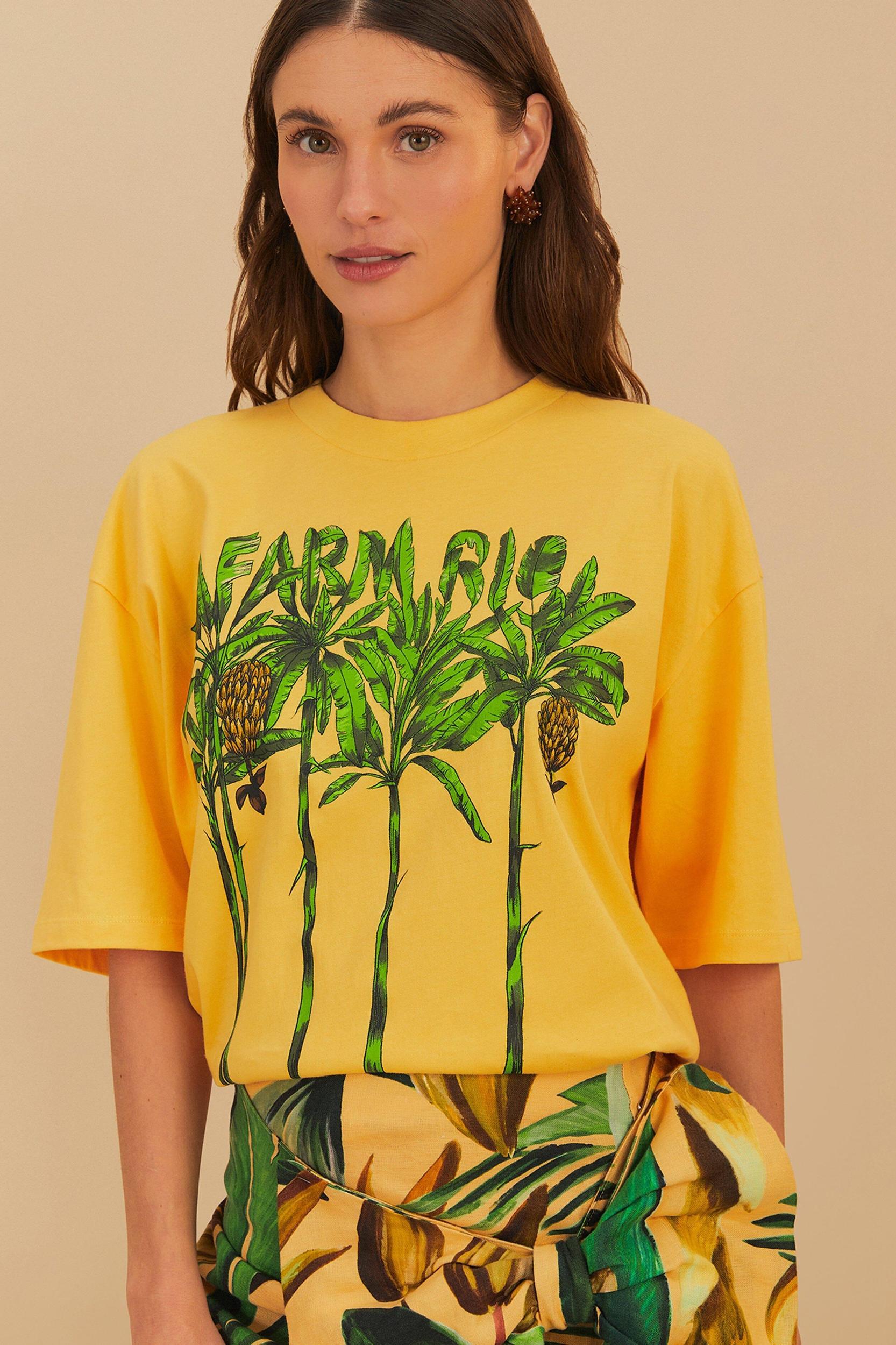 Yellow Farm Rio Organic Cotton T-Shirt, YELLOW / L Product Image