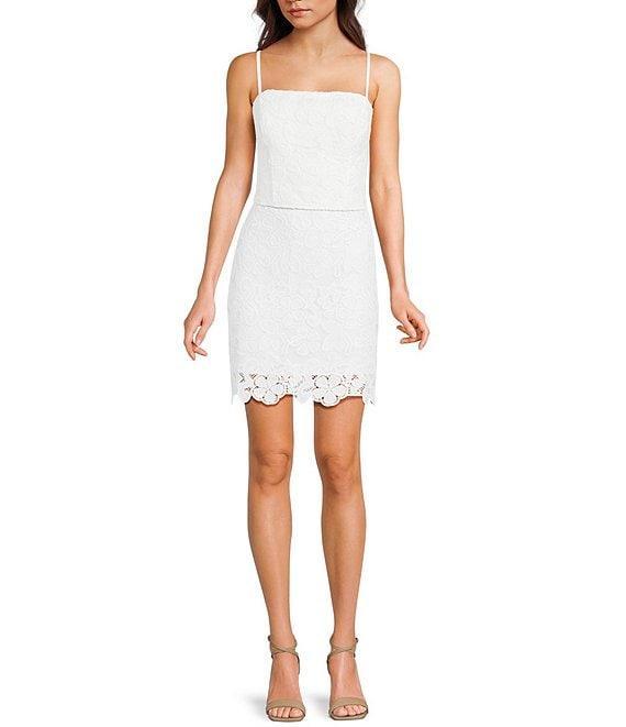 Guess Delilah Crochet Lace Coordinating Mini Skirt Product Image