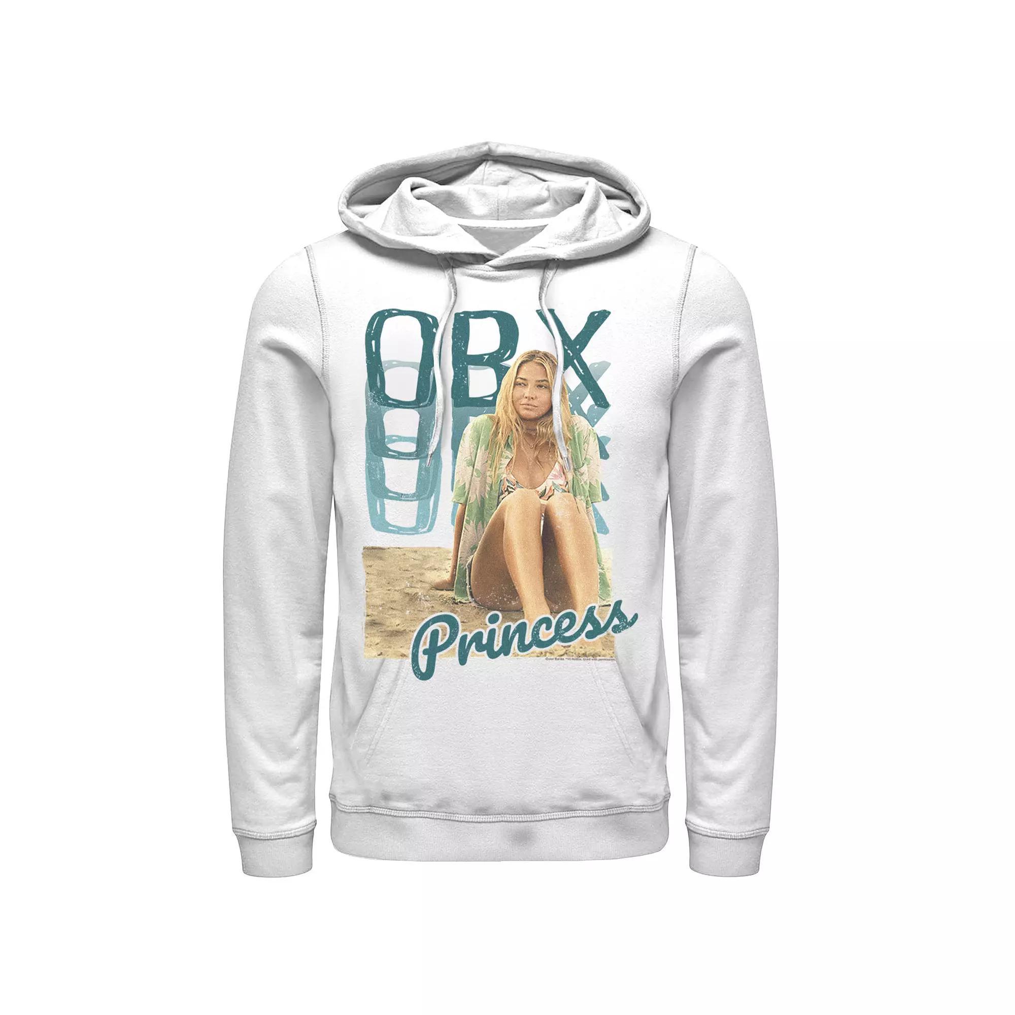 Men's Outer Banks Princess Sara OBX Poster Hoodie, Size: XL, White Product Image