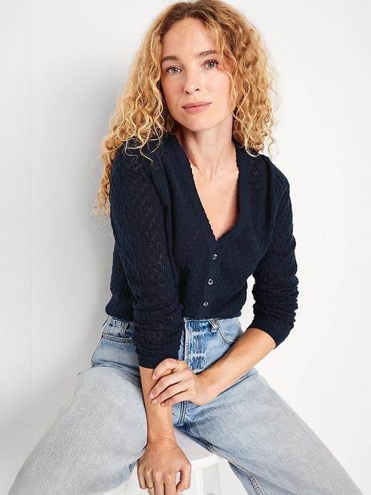 SoSoft Lite Pointelle Cardigan Product Image