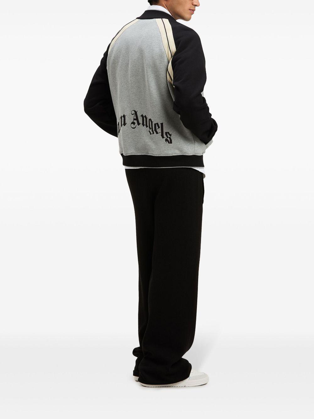 logo-print cotton varsity jacket  Product Image