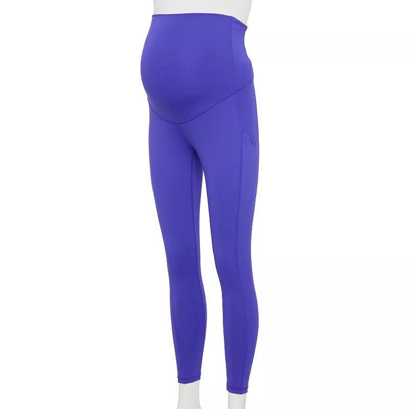 Maternity Tek Gear® Ultrastretch 7/8 Leggings, Women's, Size: Medium, Blue Crayon Product Image