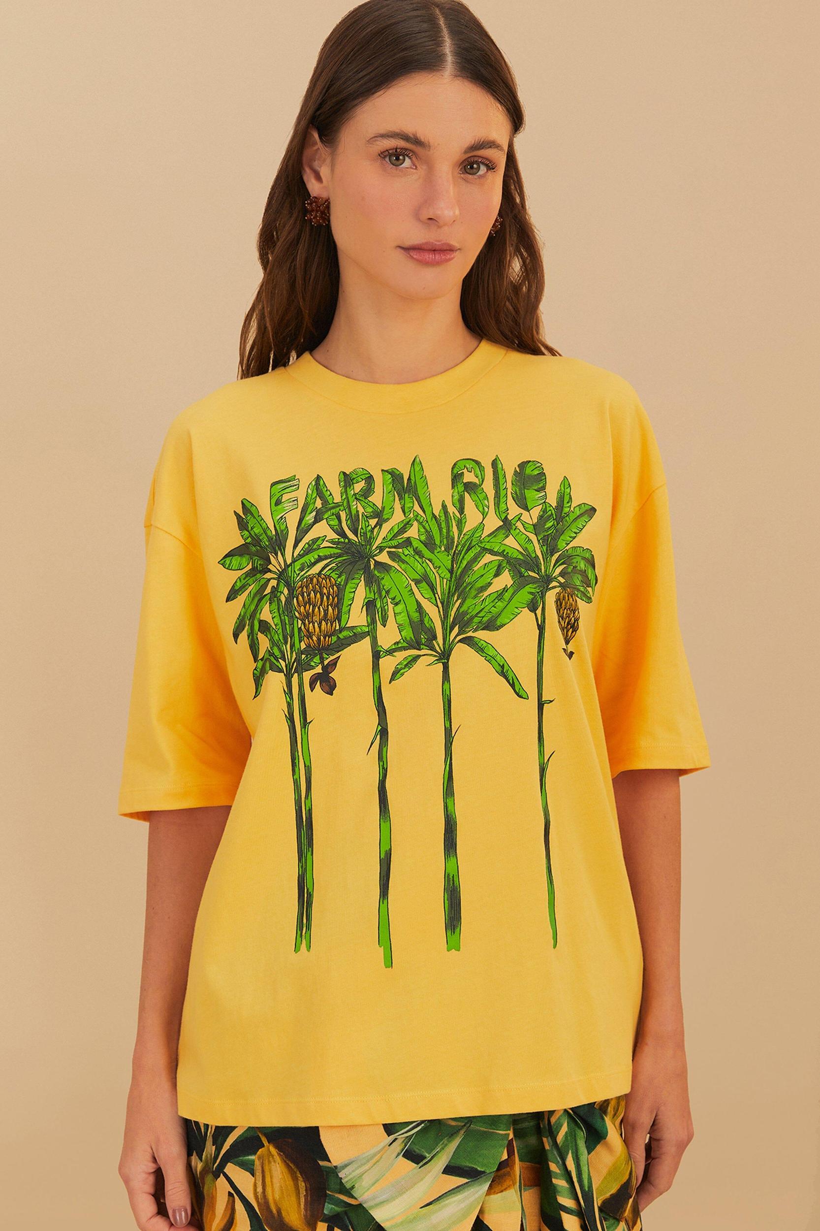 Yellow Farm Rio Organic Cotton T-Shirt, YELLOW / L Product Image