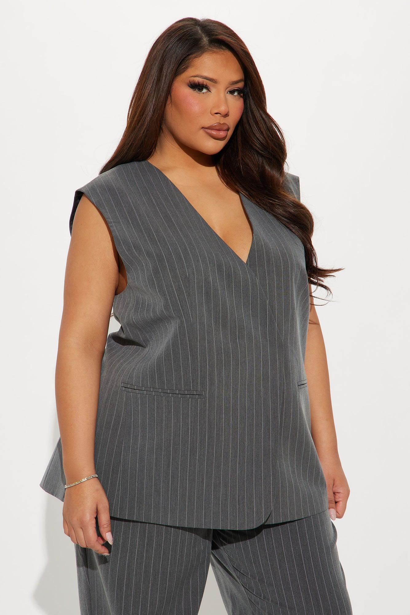 Elevated Attire Vest Pant Set - Charcoal/combo Product Image