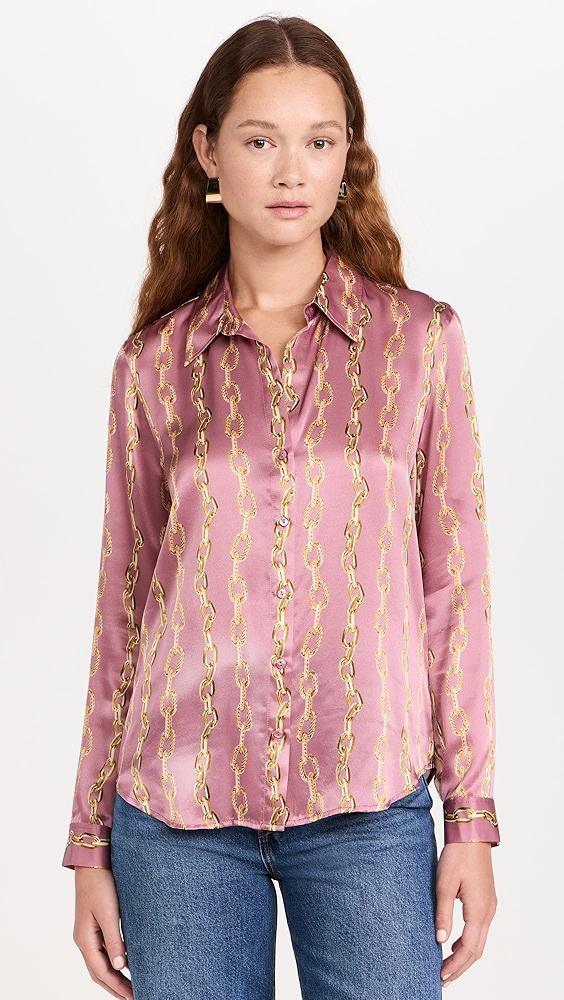 L'AGENCE Tyler Long Sleeve Blouse | Shopbop Product Image