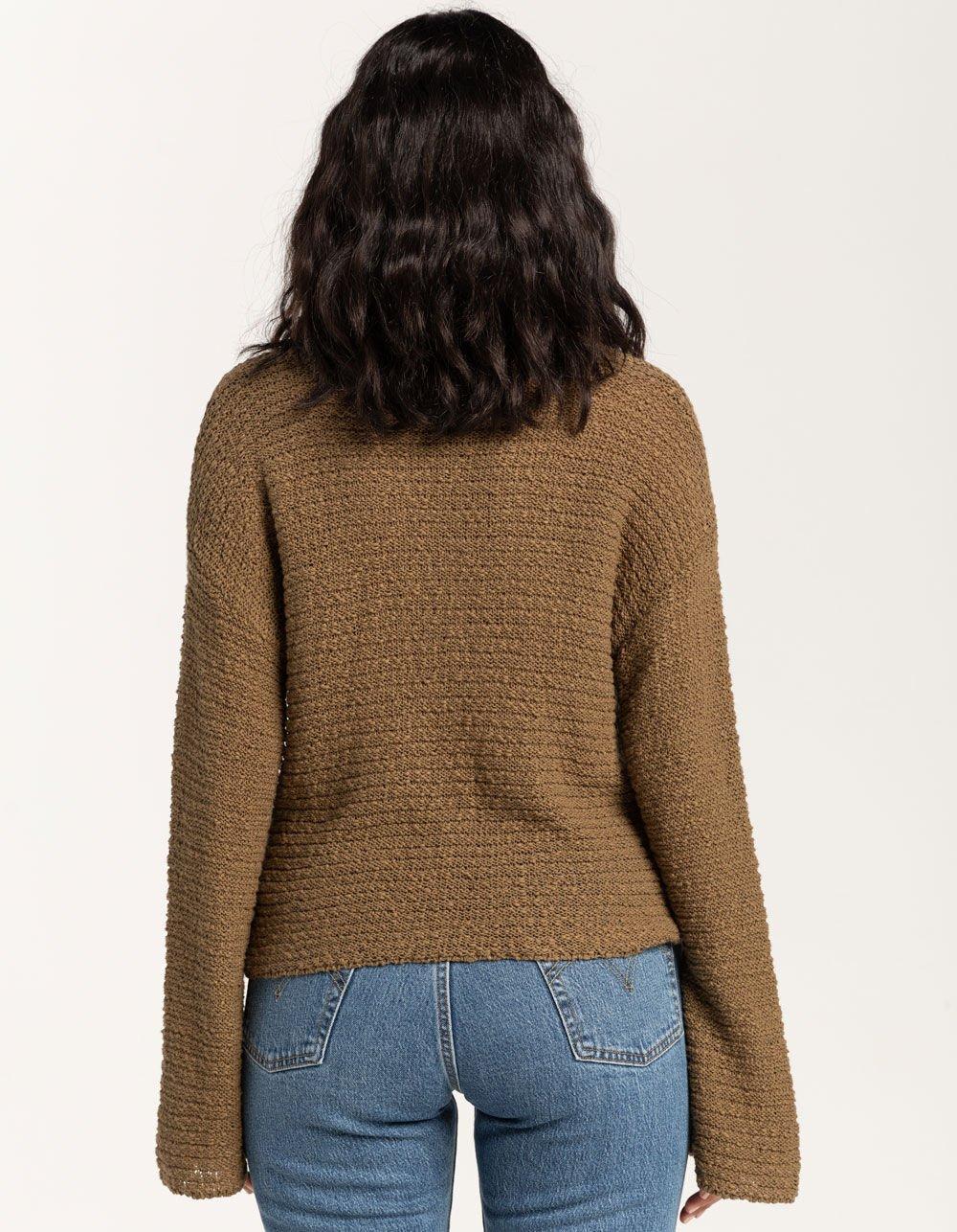 O'NEILL Sunny Paradise Womens V-Neck Sweater - OLIVE Product Image