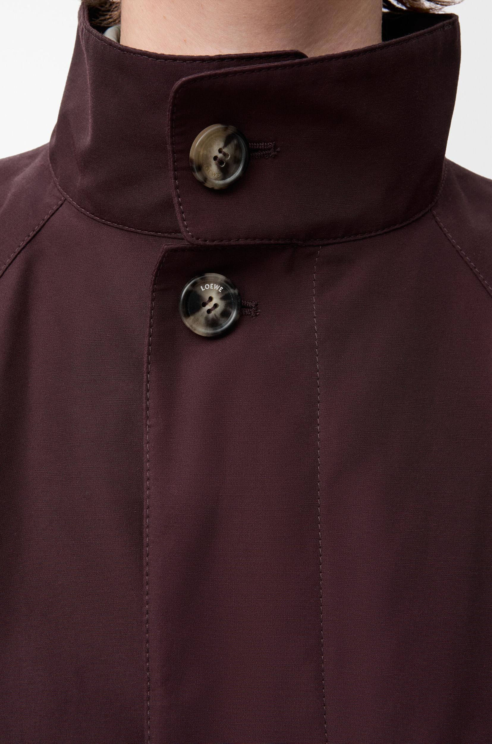 Short trench in cotton blend Product Image