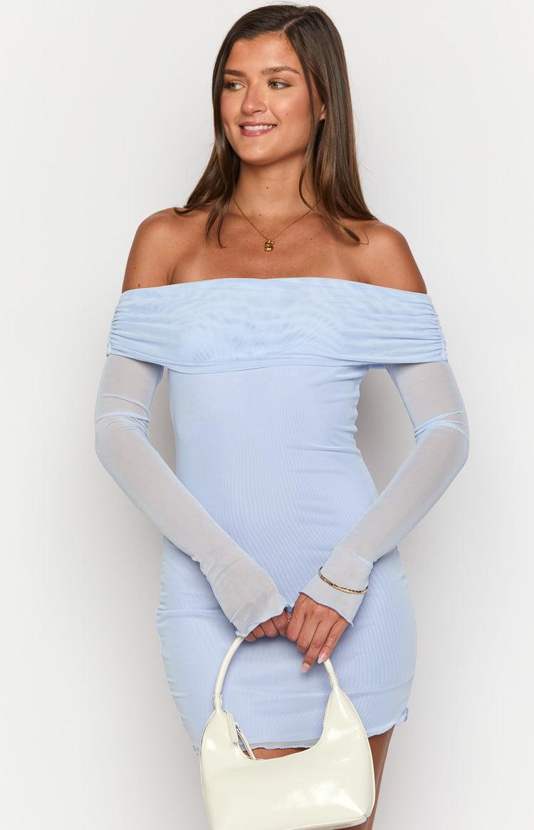 Kofi Lilac Long Sleeve Mini Dress Product Image