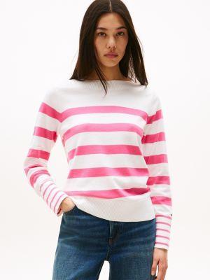 Stripe Boatneck Sweater Product Image