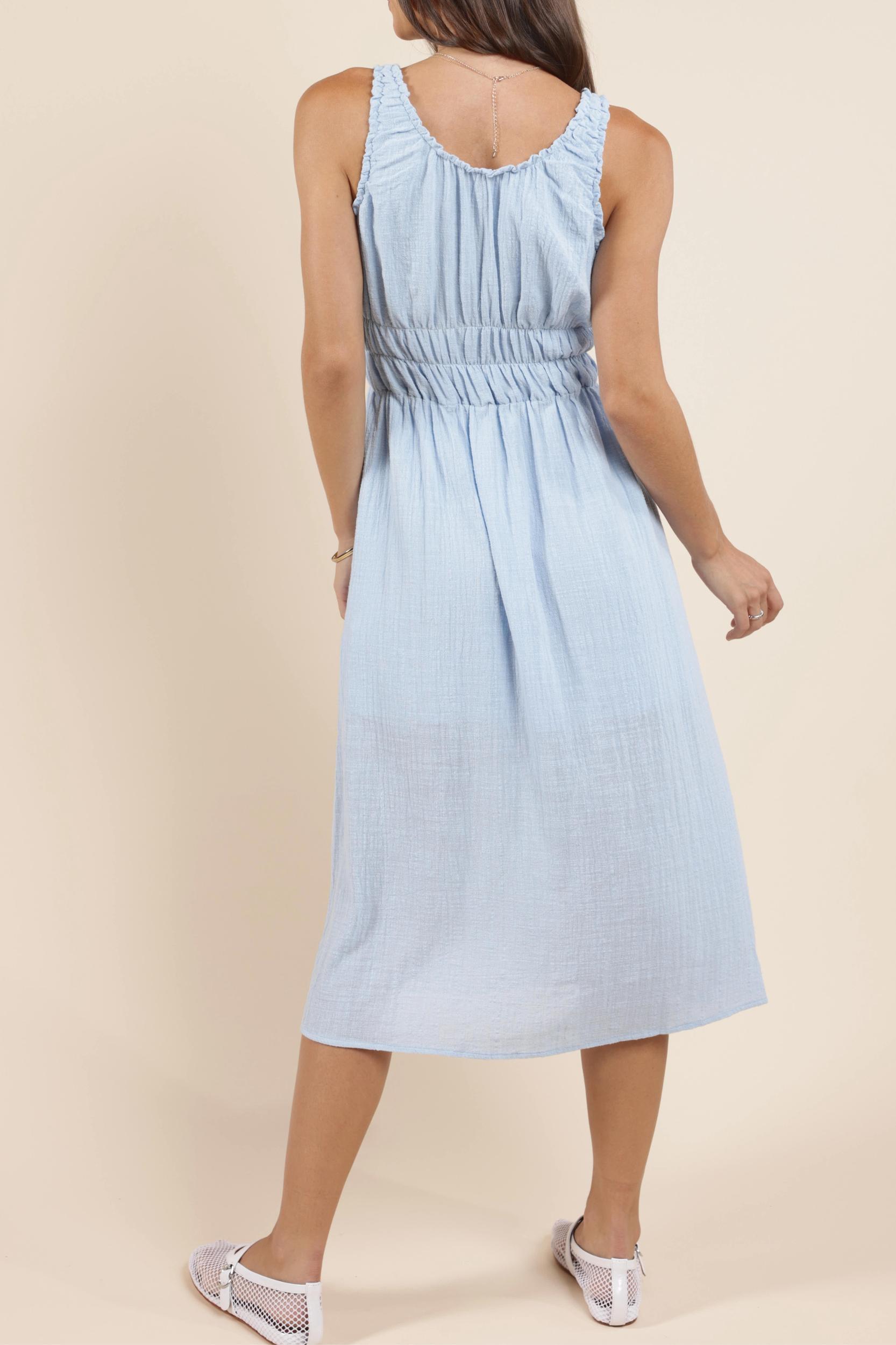 SCRUNCHY DETAIL MIDI DRESS Product Image