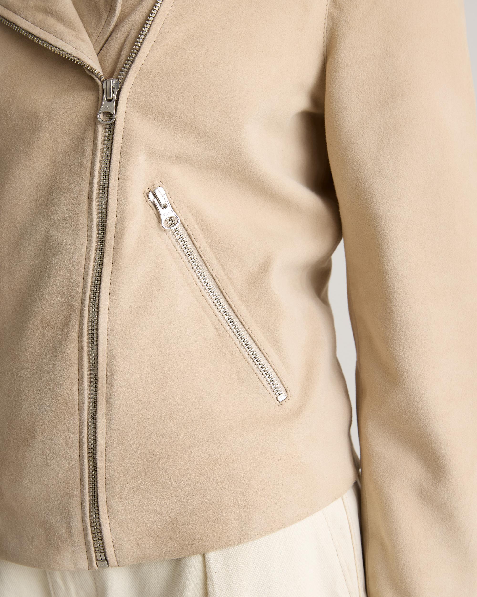Quince | Women's 100% Suede Biker Jacket Leather Product Image