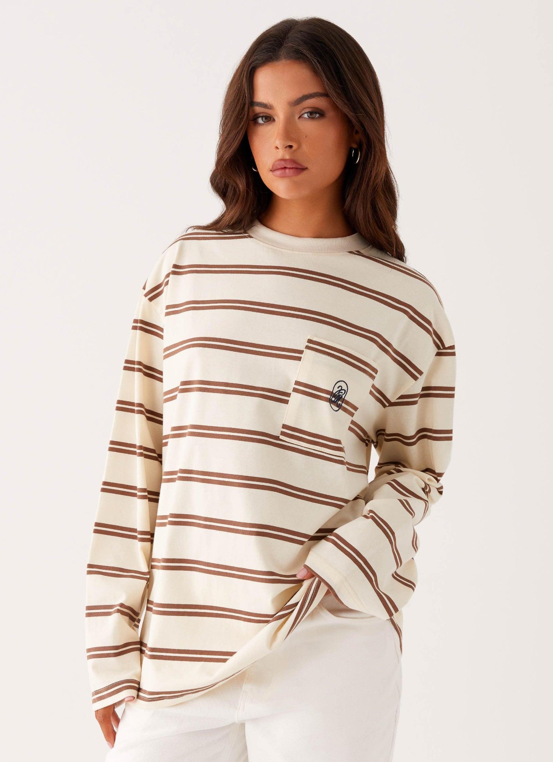 Sopha Long Sleeve Top - Stripe Product Image