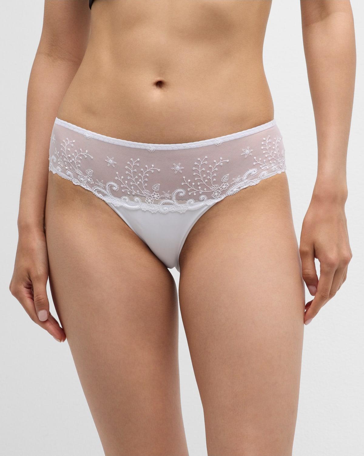 Delice Floral-Embroidered Boyshorts Product Image