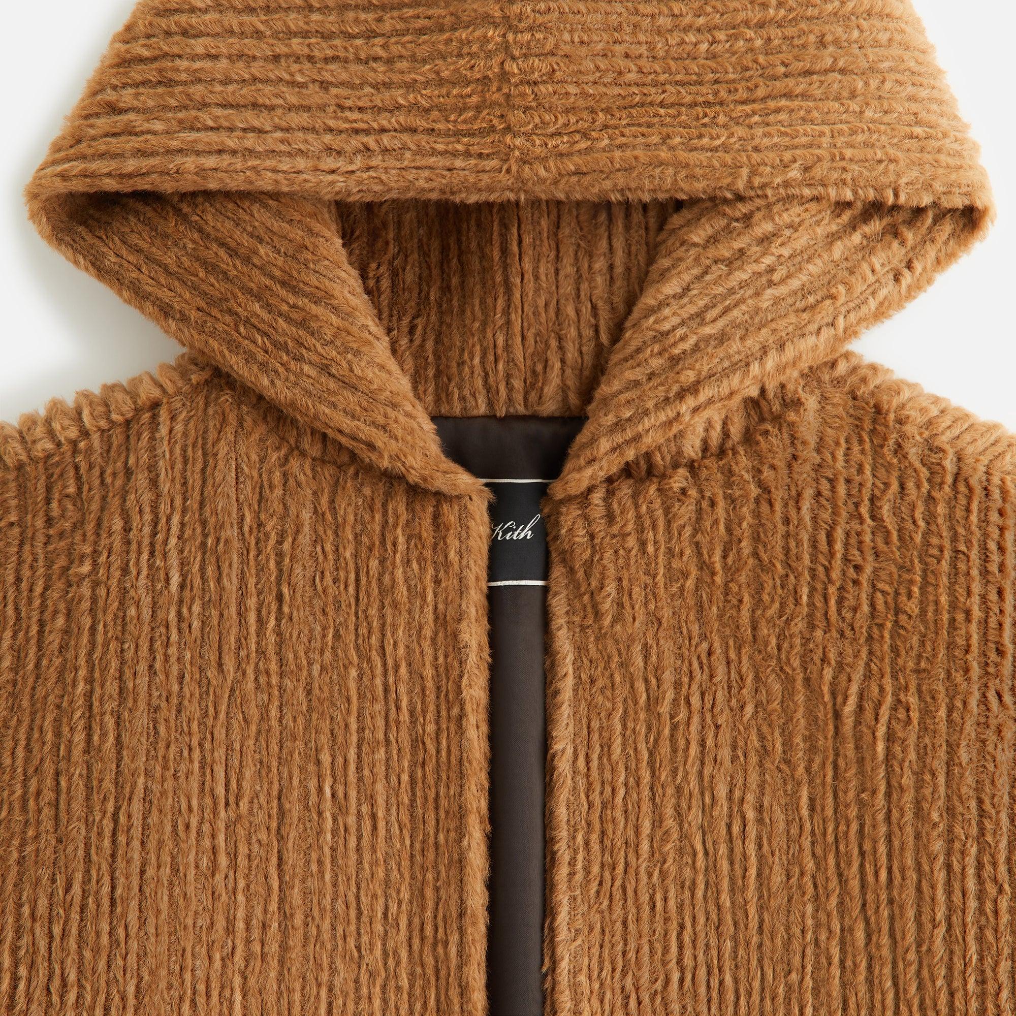 Kith Women Harlyn Hooded Fur Jacket - Millet Female Product Image