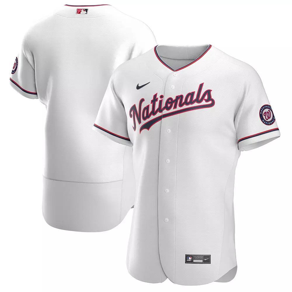 Men's Nike White Washington Nationals Alternate Authentic Team Jersey, Size: 48 Product Image