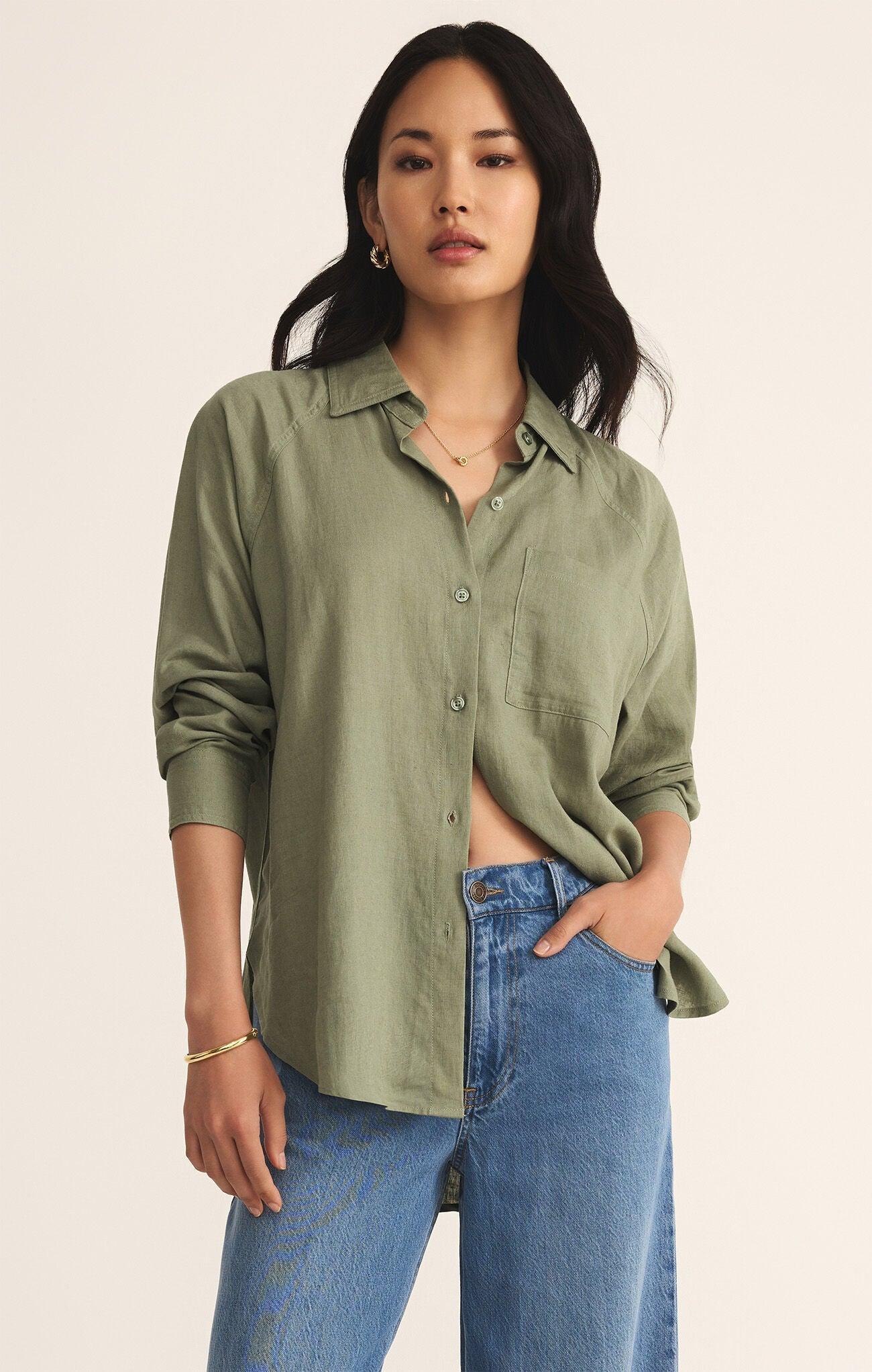 Z Supply The Perfect Linen Top Product Image