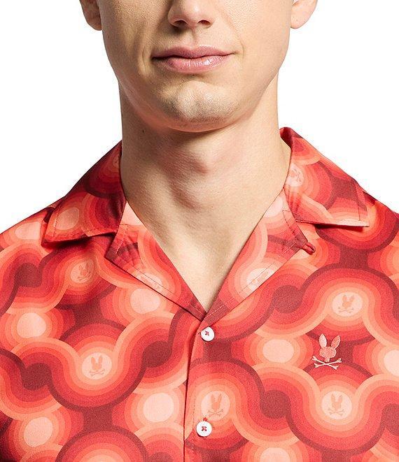 Psycho Bunny Paros Tencel Short Sleeve Woven Camp Shirt Product Image