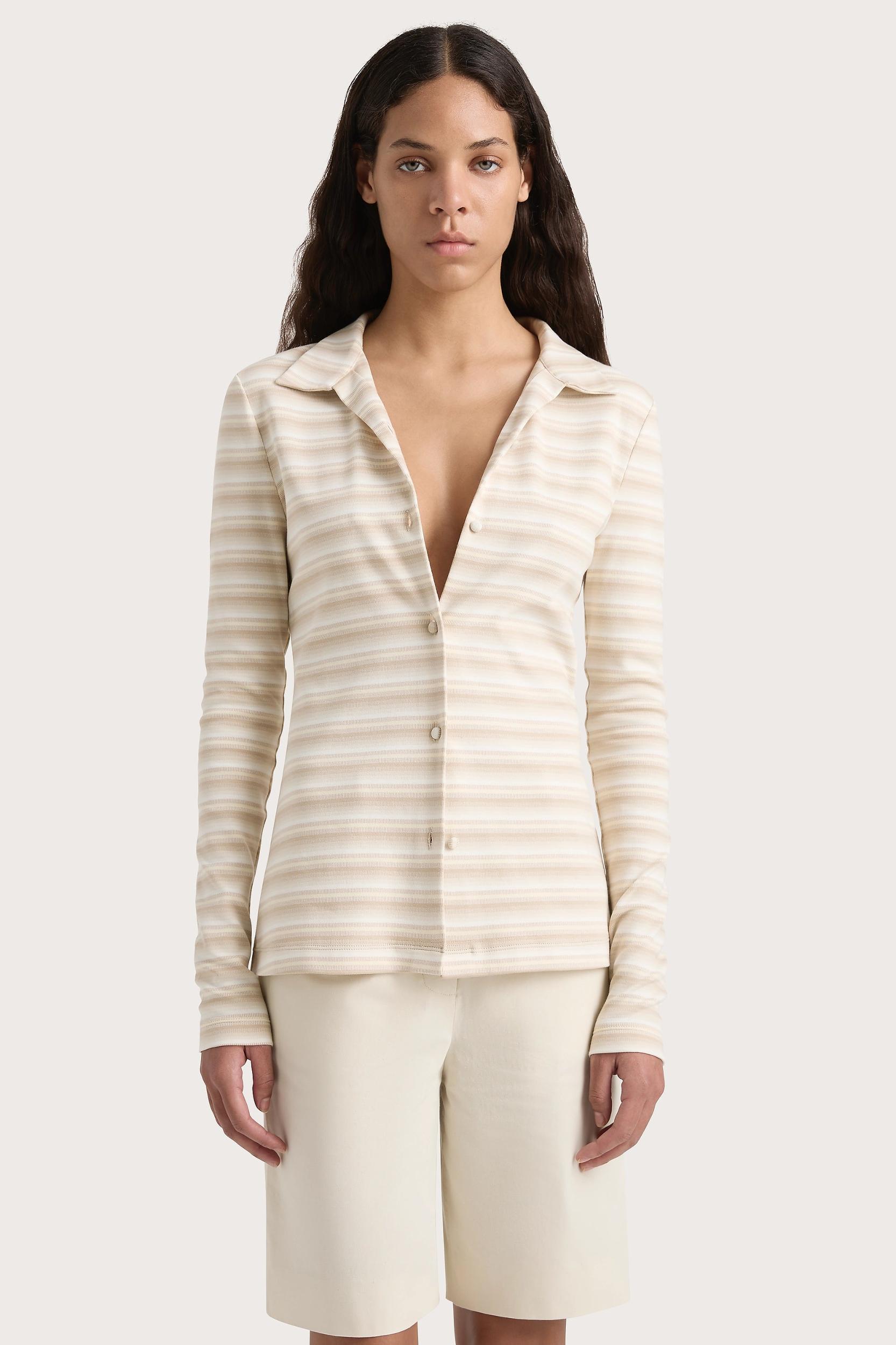 Tiesse Shirt Cream Stripe Product Image
