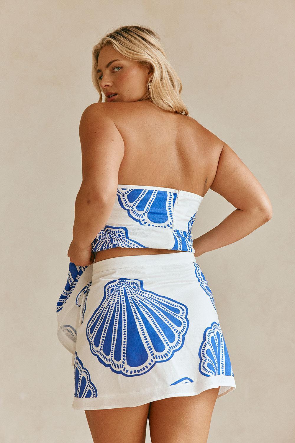 Ciera Wrap Skirt - Seashell Product Image