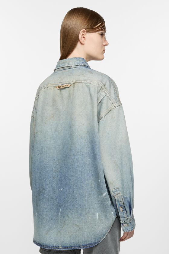 Denim button-up shirt Product Image