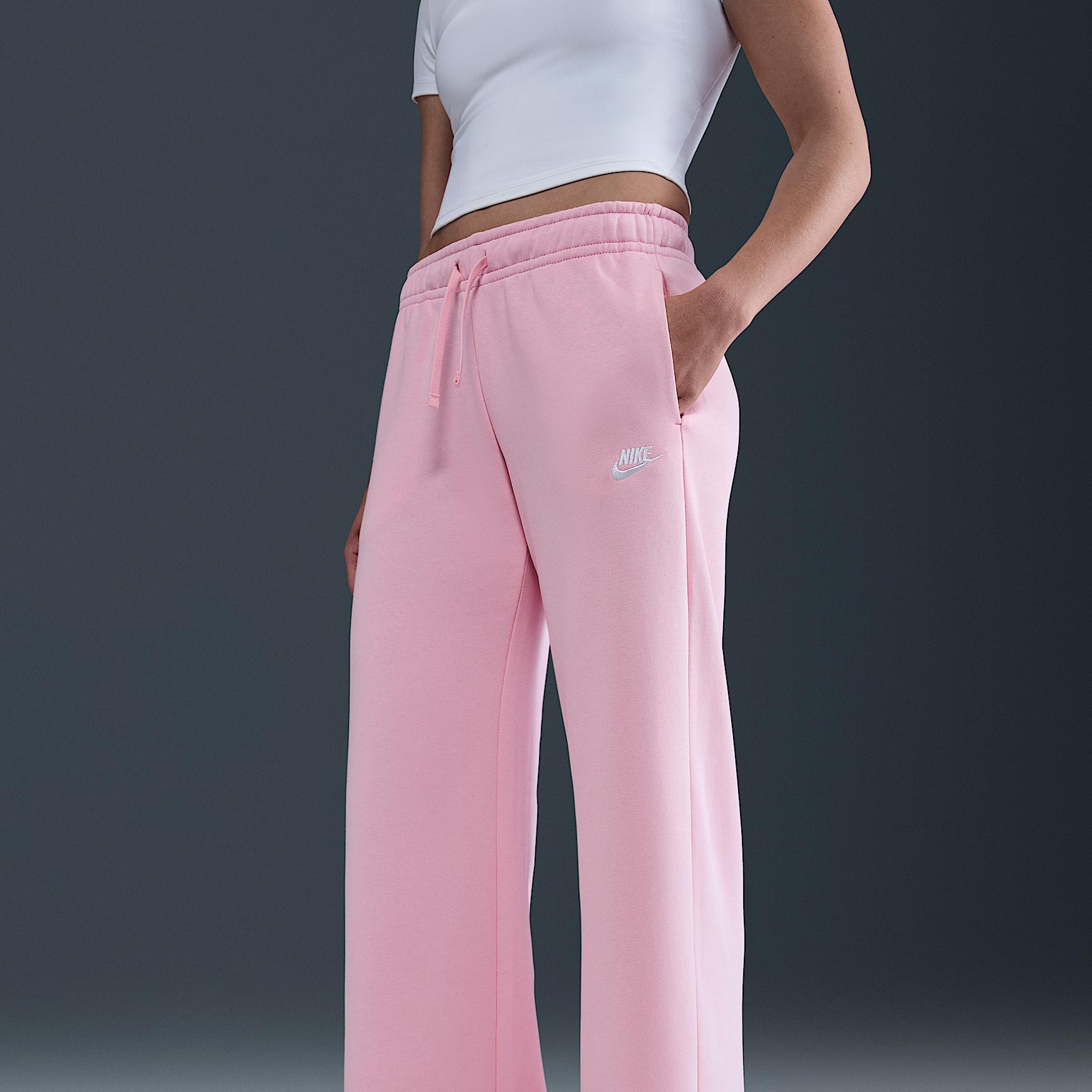 Nike Sportswear Club Fleece Women's Mid-Rise Wide-Leg Sweatpants Product Image
