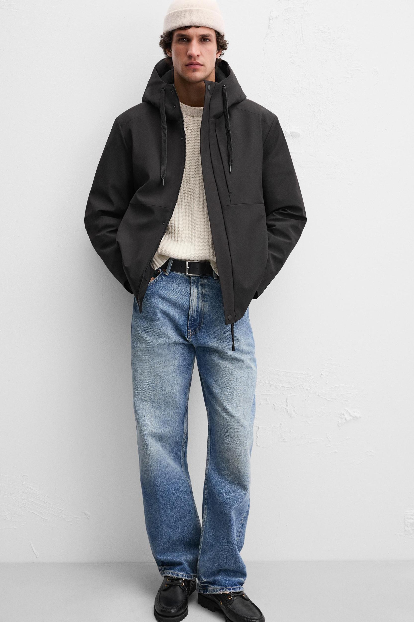 HOODED TECHNICAL JACKET Product Image