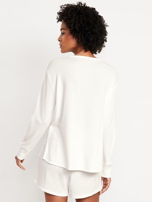 Waffle Lounge Long-Sleeve Top Product Image
