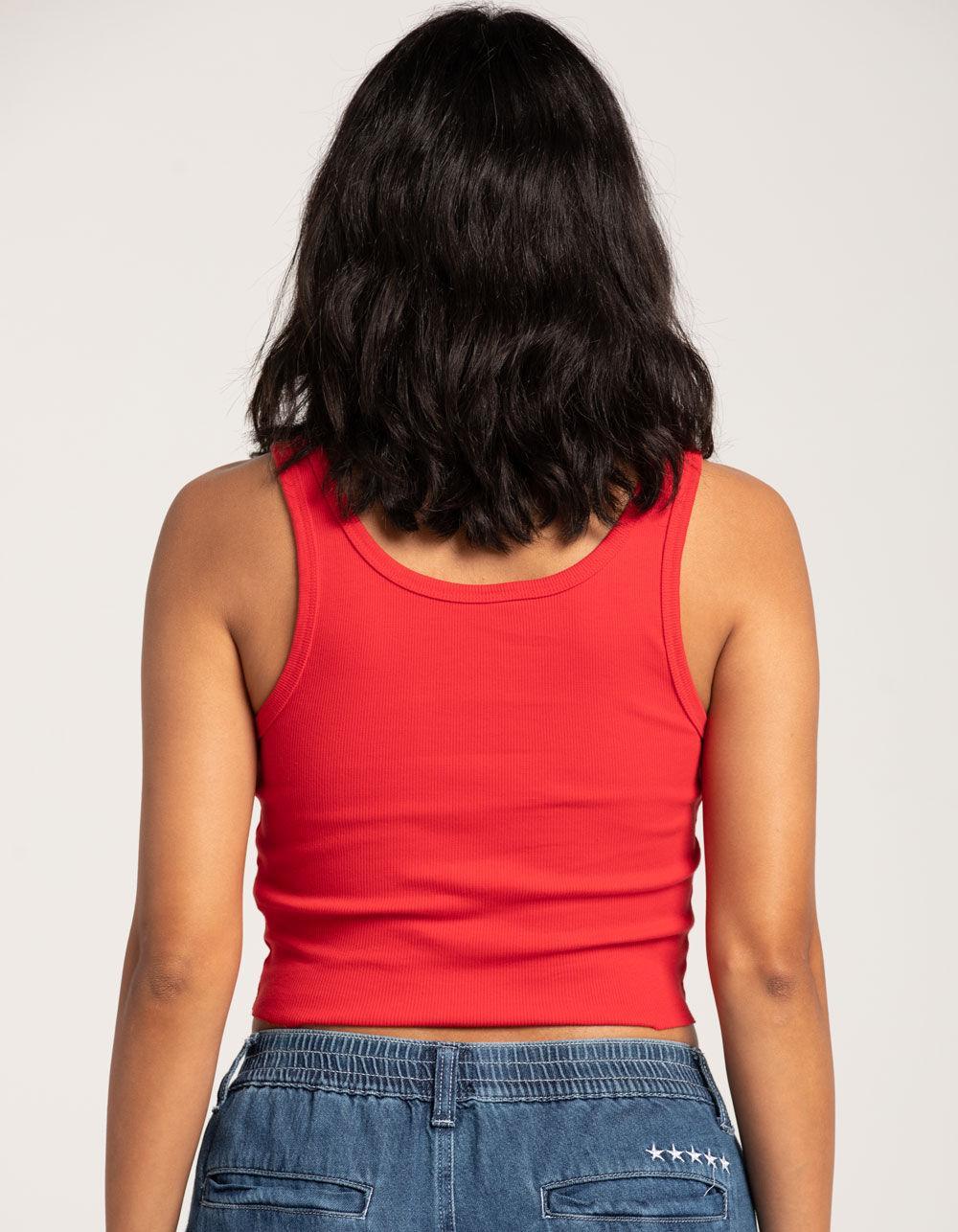 FULL TILT California Womens Athletic Tank Top - RED Product Image