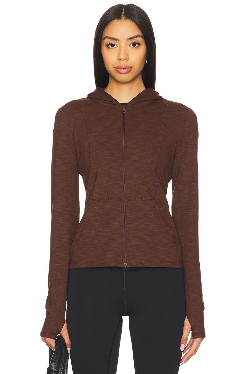 Heather Rib Morning Jog Hoodie Beyond Yoga Product Image