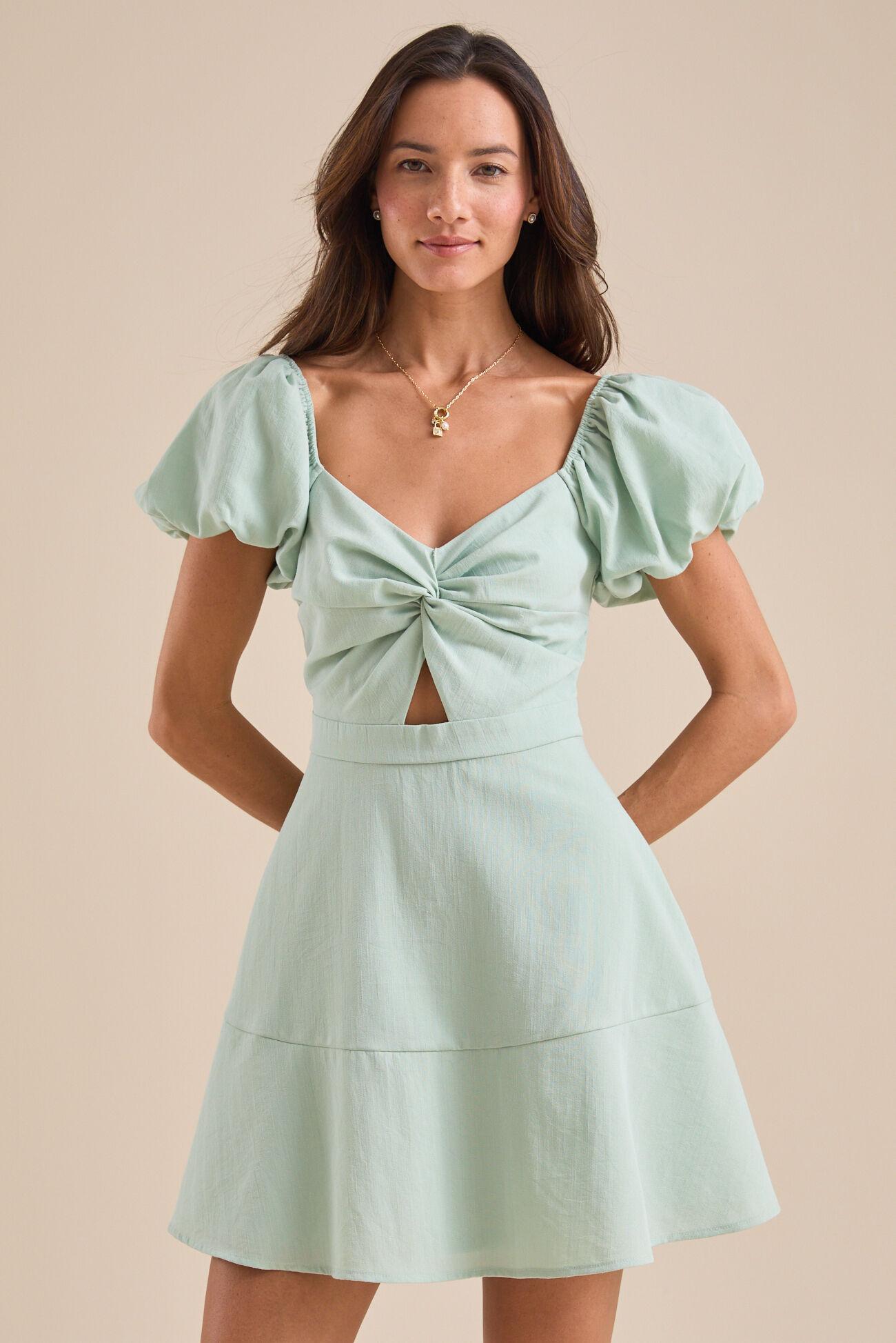 Carinna Knot Mini Dress Product Image
