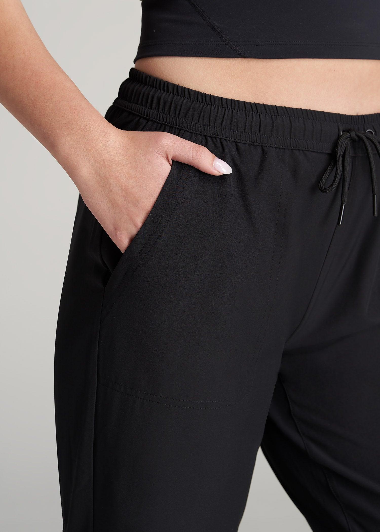 Hybrid Joggers for Tall Women in Black Product Image