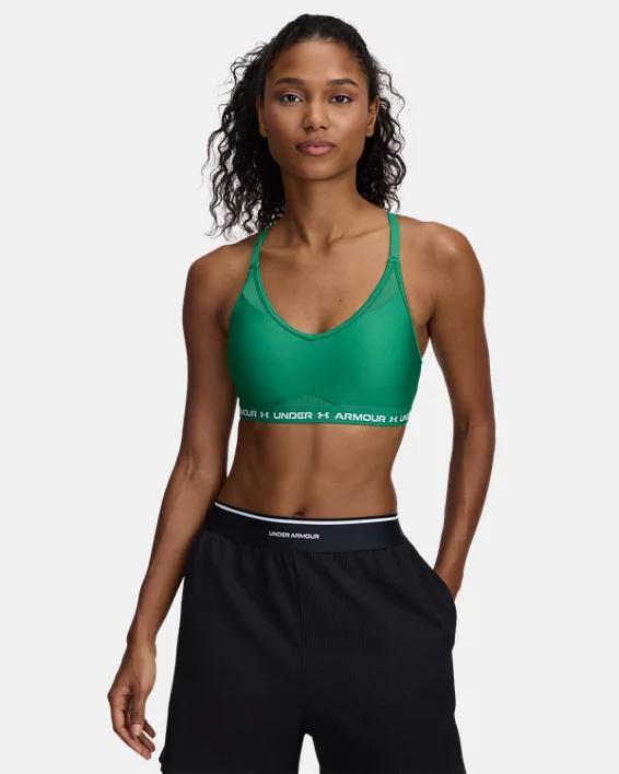 Women's Under Armour Crossback Low-Impact Sports Bra, Size: Large, Castlerock Product Image
