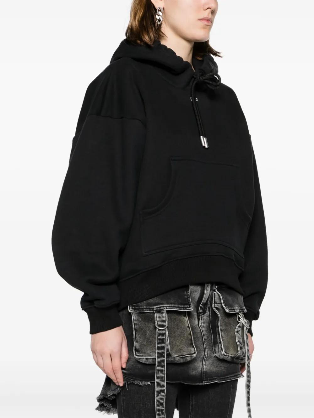 logo-embroidered cotton hoodie Product Image