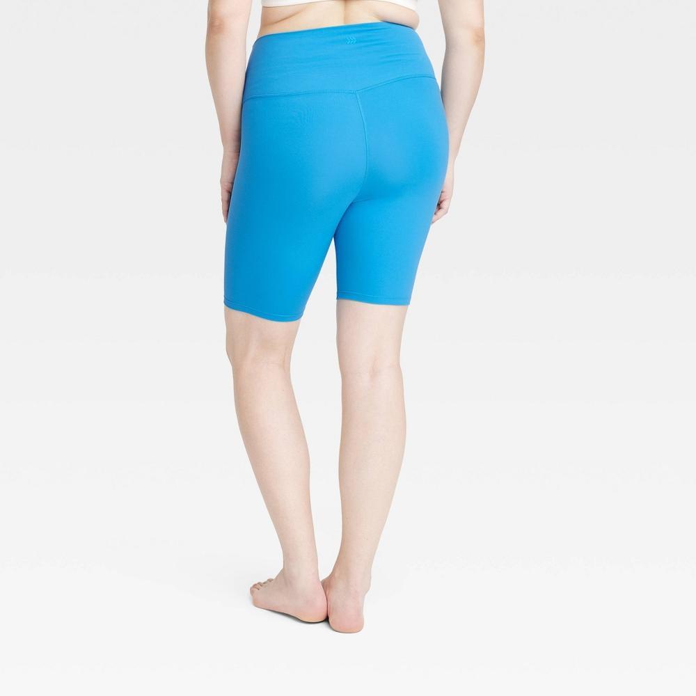 Womens Everyday Soft Ultra High-Rise Bike Shorts 8 - All In Motion Blue Product Image