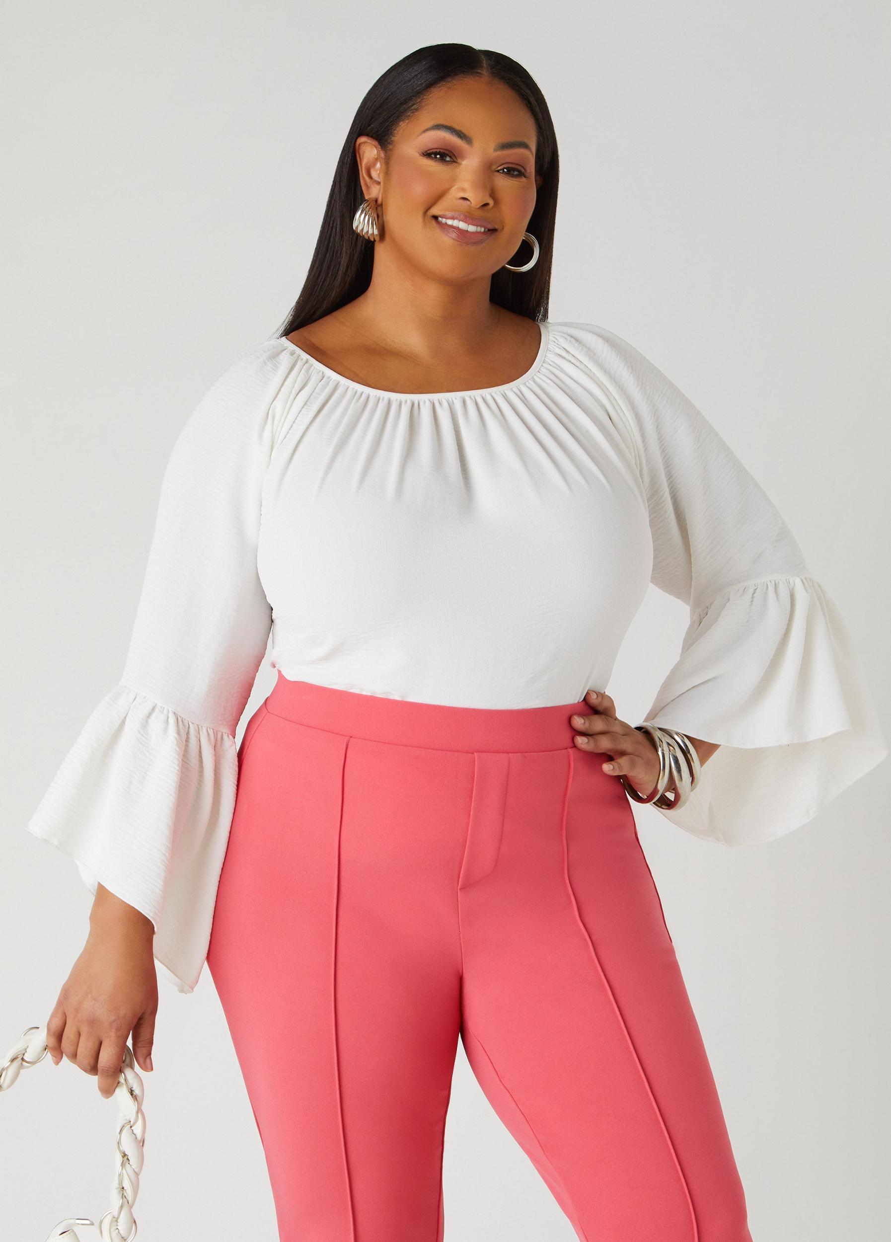 Textured Bell Sleeved Blouse Product Image