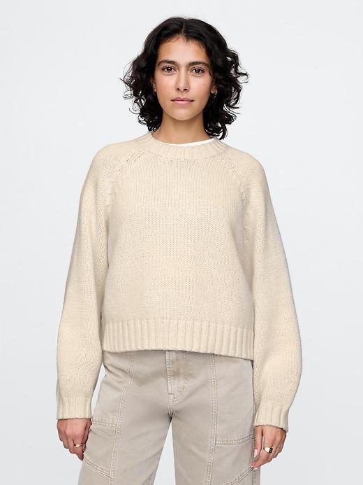 Relaxed Balloon-Sleeve Sweater Product Image
