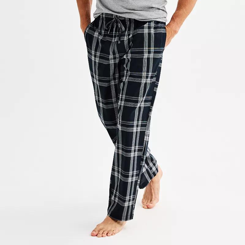 Men's Sonoma Goods For Life® Woven Pajama Pants, Size: Large, True Blue Pinstripe Product Image